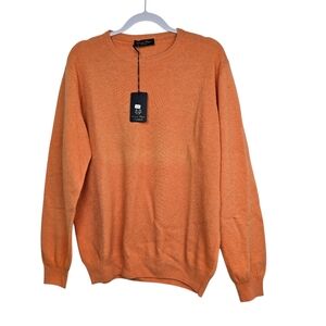 Lorenzo Magni Men’s Crewneck Cashmere Blend Sweater – Size XXL